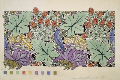 Uccello Blu tra le Fragole da Charles Francis Annesley Voysey